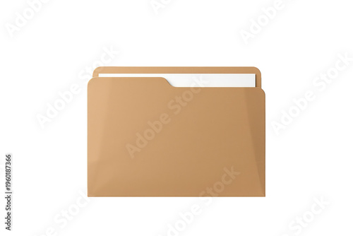 Manila file folder holding important office documents, perfect for organization, archiving, and storing business paperwork