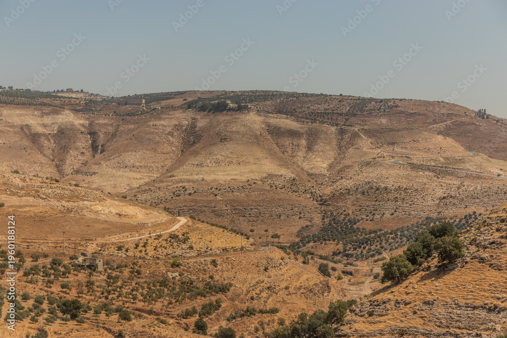 Fototapeta premium Rural landscape of northern Jordan
