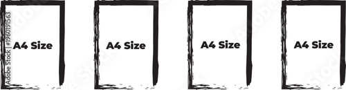 Four a4 size paper templates side by side