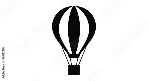 Vector illustration of hot air balloon icon vector illustration