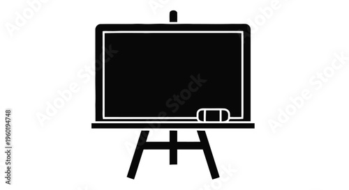 Vector illustration of blackboard icon, simple style