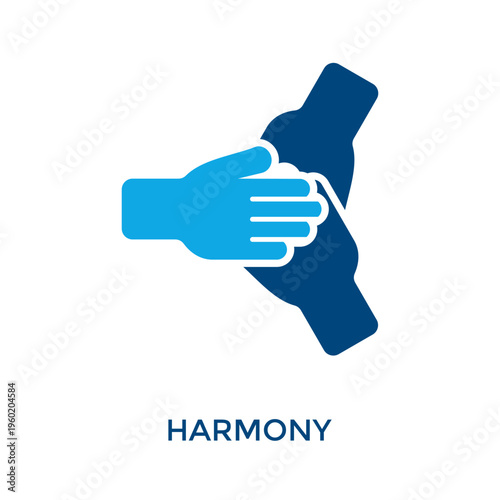 Harmony Icon Dual Tone Style. Vector Illustration For Graphic Design