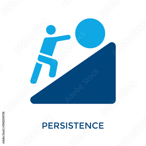 Persistence Icon Dual Tone Style. Vector Illustration For Graphic Design