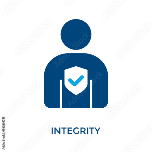Integrity Icon Dual Tone Style. Vector Illustration For Graphic Design