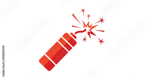 Firework exploding in the air.