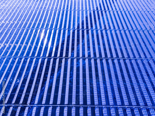Drones capture large-scale photovoltaic panels on site