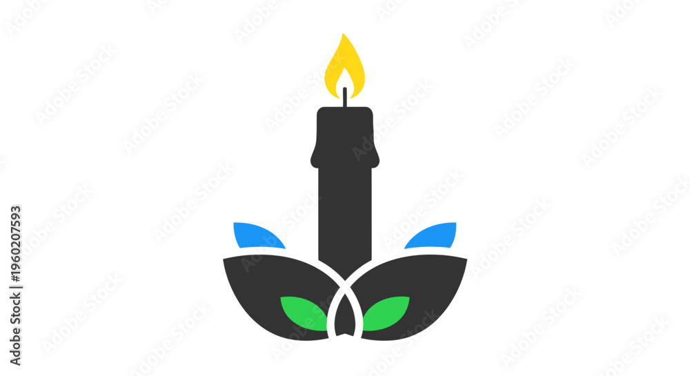 Fototapeta premium Black Anchor With Green Eyes.