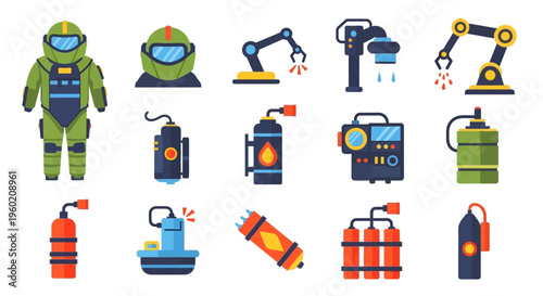 Industrial safety equipment and tools.