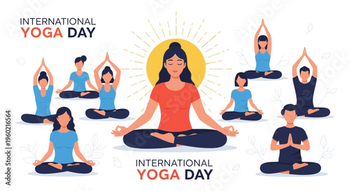 People doing yoga in meditation.