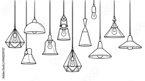 Various hanging lamps and pendant lights designs