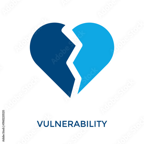 Vulnerability Icon Dual Tone Style. Vector Illustration For Graphic Design