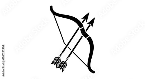 Black Bow and Arrow Weapon.