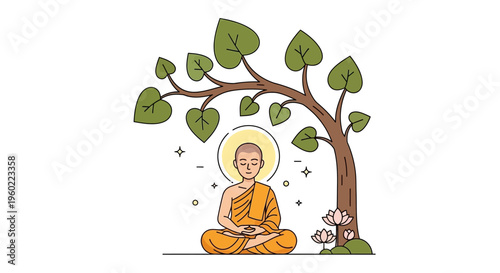 Buddha sitting in meditation posture 1.