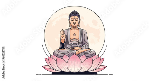 Buddha Statue Sitting in Meditation Posture 1.