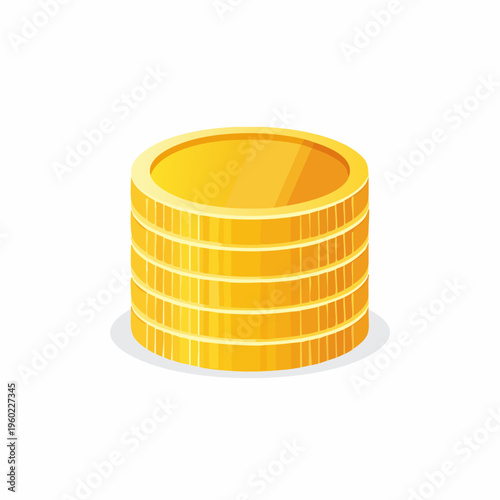 Stack of golden coins representing wealth and financial success.