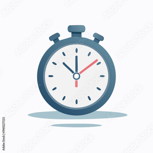 Stopwatch Illustration - Time Management and Efficiency.