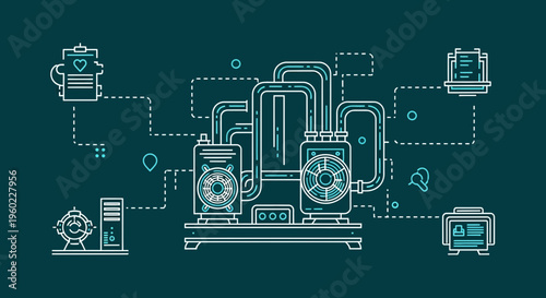 Technology and computer hardware components.