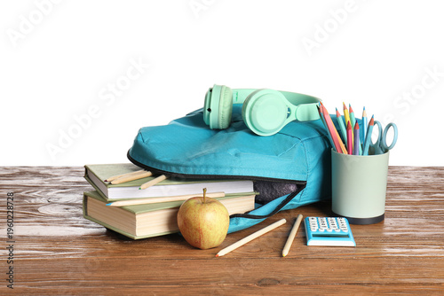 Stylish blue school backpac...