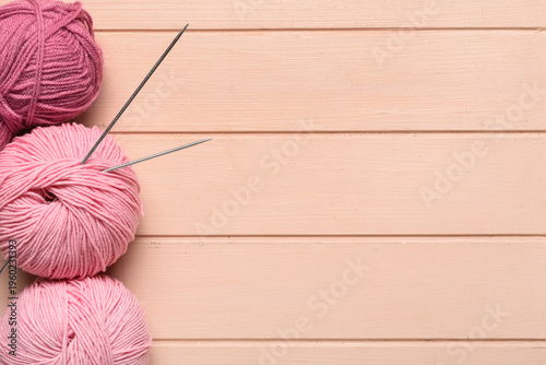 Pink knitting yarn and need...