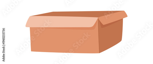 Minimal support gift package box vector. Simple donate carton as charity parcel for people and community help. Clean box icon on white background, use for assistance poster and donation campaign