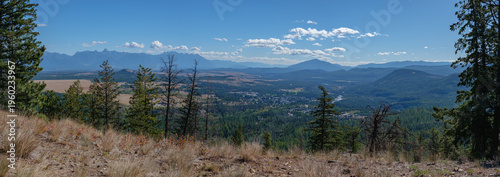 Foto Panoramic view from Kimberley to the Rocky Mountains, BC, Canada