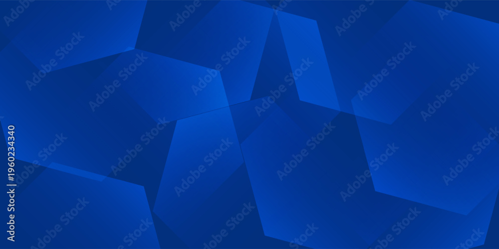 Obraz premium Minimalist blue background with abstract geometric forms, ideal for presentations and branding.