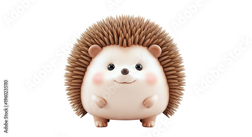 Cute 3D Rendered Hedgehog