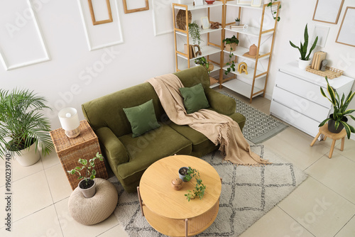 Interior of light living ro...