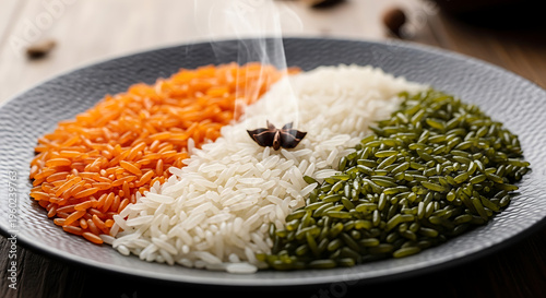 Indian Flag Theme Tricolour Rice for Independence Day Celebration