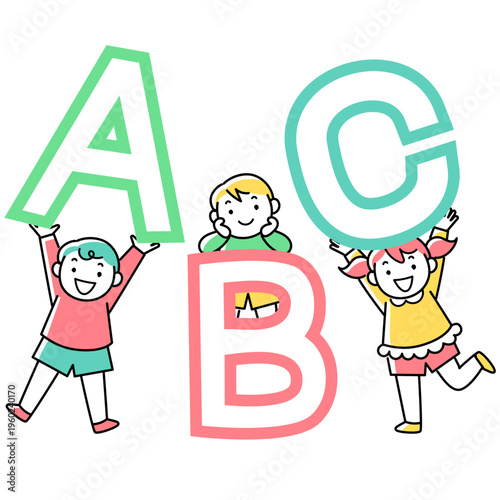アルファベットと子供たち