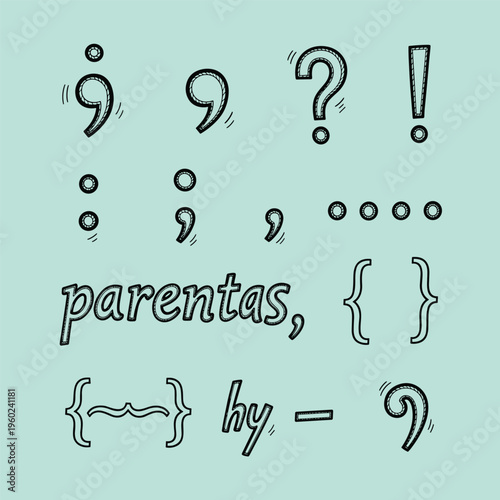 Punctuation marks and symbols collection 1.