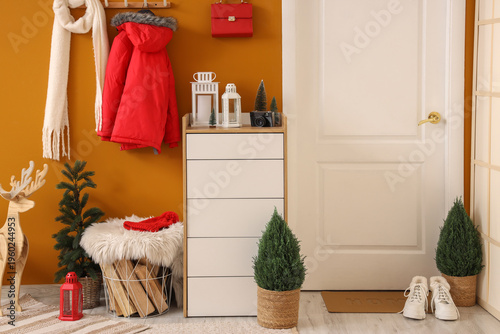 Interior of hallway with do...