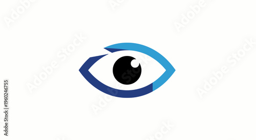 Detailed Illustration of a Human Eye.