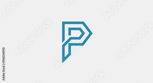 Free Download Large Letter P Logo Design. - GFXLoad