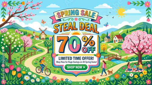 Spring Sale Steal Deal with Lush Landscape