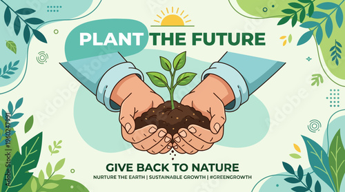Planting a Seed Hands Nurturing Future Growth