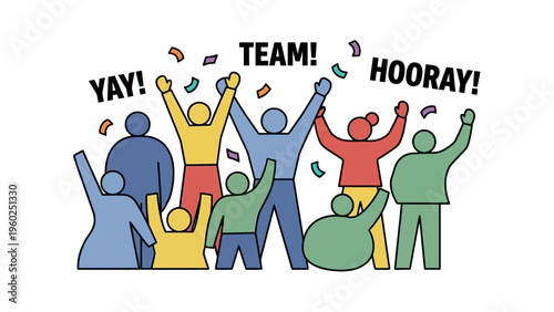 People Celebrating Team Success Together.