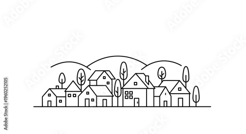 Simple black and white line art illustration of a playful dolphin jumping, minimalist marine animal drawing icon