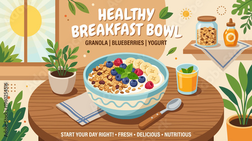 Delicious and Nutritious Healthy Breakfast Bowl