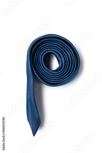 Stylish blue male tie isola...