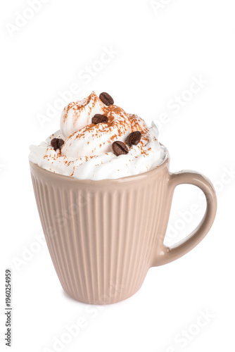 Cup of tasty pumpkin coffee...