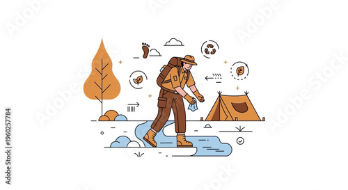 Eco-Conscious Explorer Embarks on Sustainable Outdoor Adventure