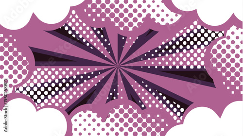 Retro Style Comic Book Explosive Background