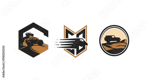 Off-Road Vehicle Logos: Adventure, Speed, and Exploration Icons