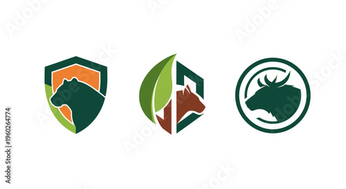 Animal Logos: Bear, Horse, Bull - Eco-friendly, Nature, Wildlife Icons Free Download Animal Logos: Bear, Horse, Bull - Eco-friendly, Nature, Wildlife Icons - GFXLoad