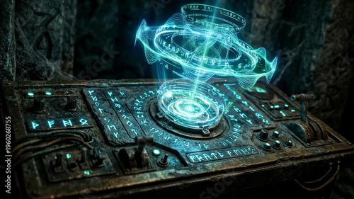 Mysterious signals ancient cosmic artifact emits glowing hologram