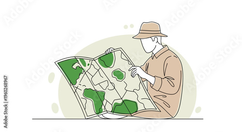 Explorer Consulting World Map Planning Expedition Adventure Journey