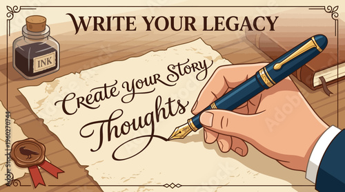 Writing Legacy Concept of Storytelling and Creating Thoughts