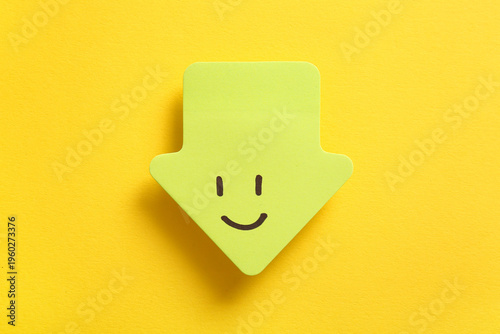 Sticky paper in shape of ar...