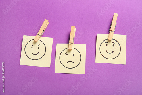 Wooden clothespins with sti...